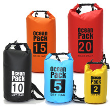 2L 5L 10L 15L 20L 30L Lightweight Dry Sack PVC Backpack Waterproof Bag for Sport Swimming Camping Fishing Rafting